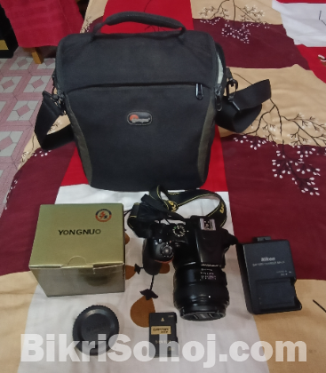 Nikon D3500 with Yongnuo 50mm prime lens.
